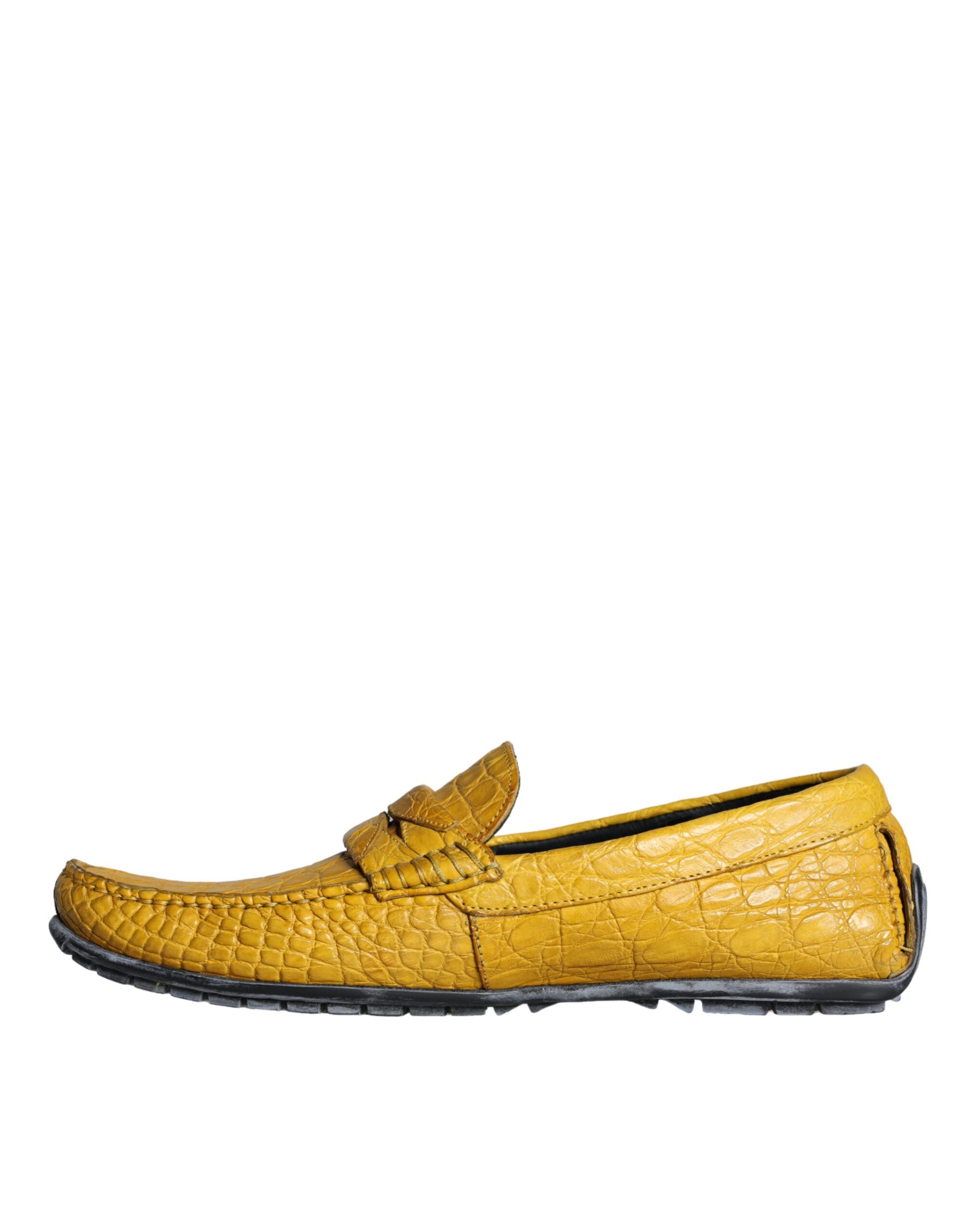 Mocassins Dolce &amp; Gabbana en cuir jaune