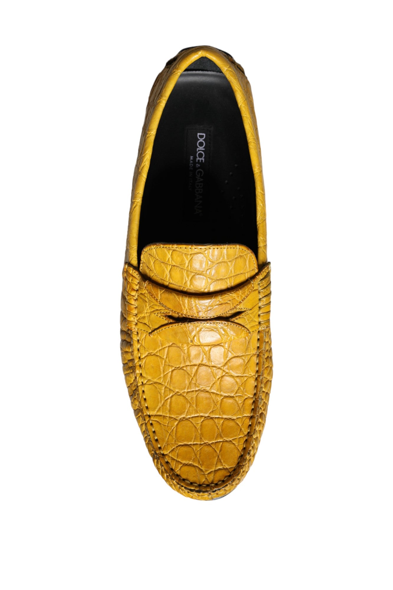 Mocassins Dolce &amp; Gabbana en cuir jaune