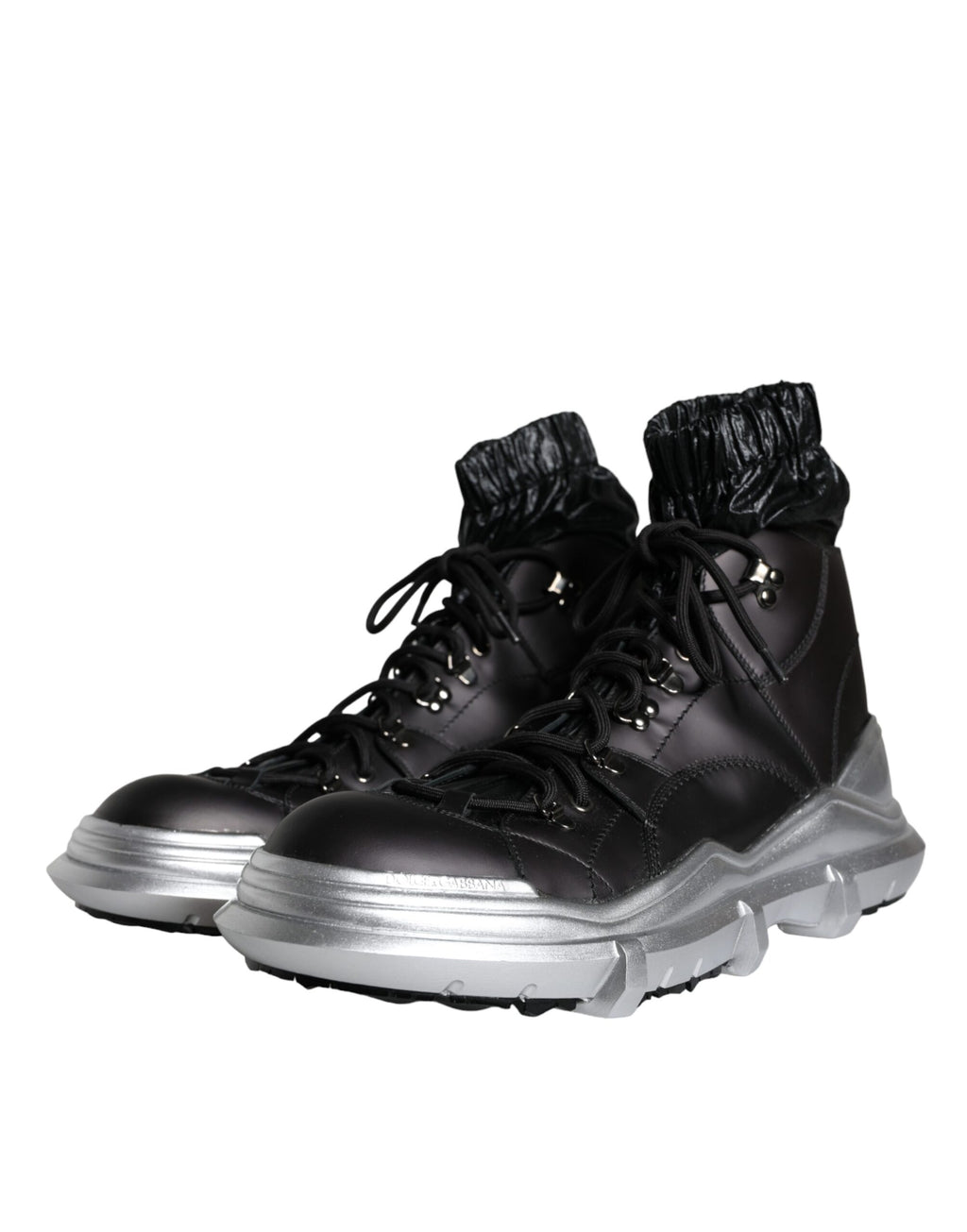 Dolce &amp; Gabbana – Galileo – Hohe Sneakers aus Nylon in Schwarz
