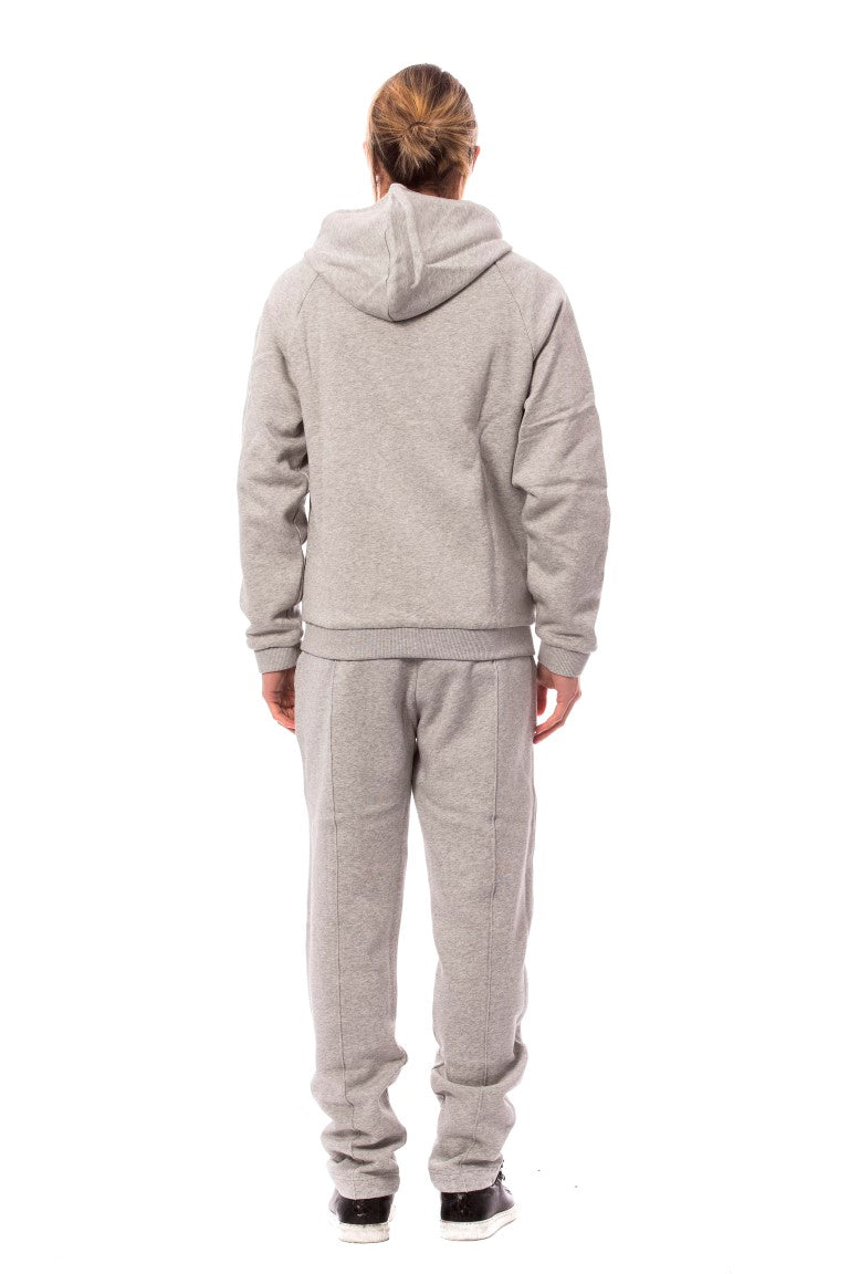 Billionaire Italian Couture – Elegantes Trainingsanzug-Ensemble aus grauer Baumwolle