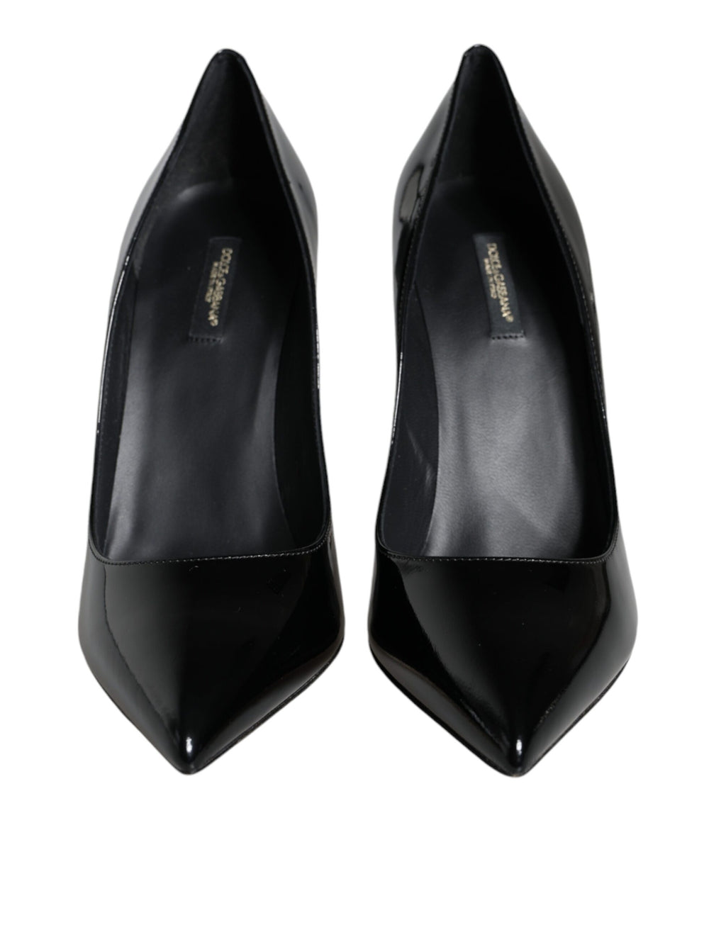 Escarpins Bellucci en cuir verni noir Dolce &amp; Gabbana