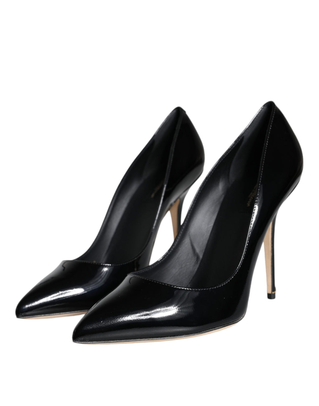 Escarpins Bellucci en cuir verni noir Dolce &amp; Gabbana