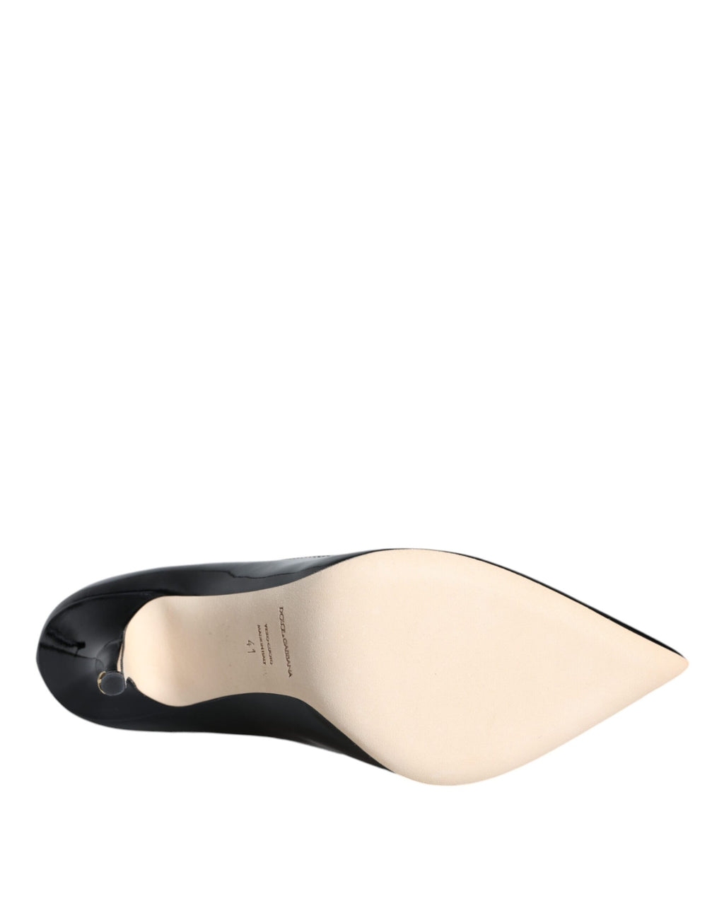Escarpins Bellucci en cuir verni noir Dolce &amp; Gabbana