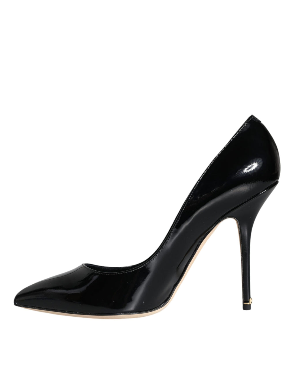 Escarpins Bellucci en cuir verni noir Dolce &amp; Gabbana