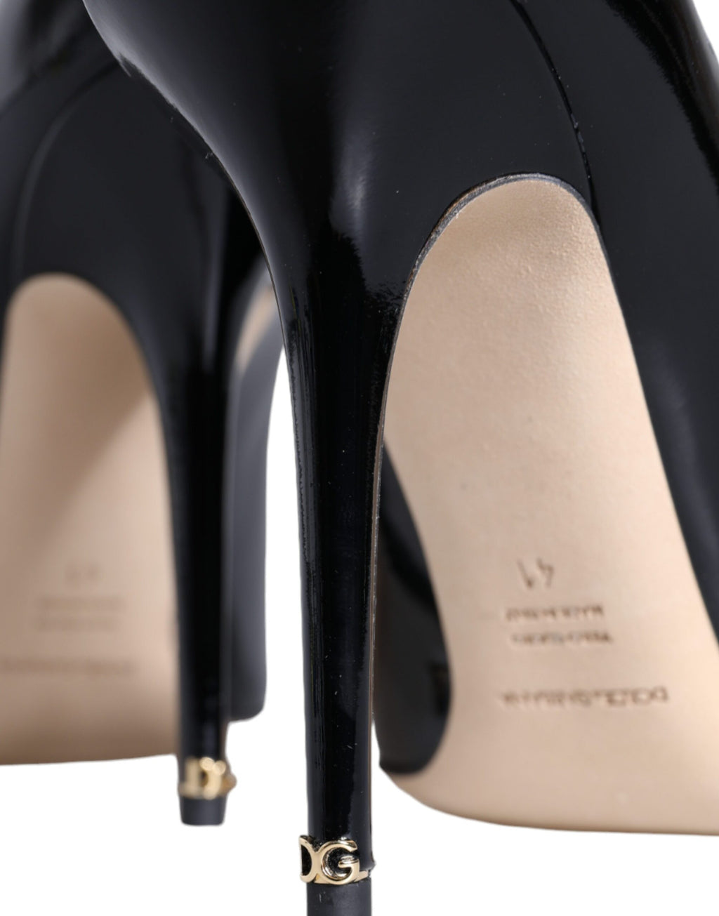 Escarpins Bellucci en cuir verni noir Dolce &amp; Gabbana