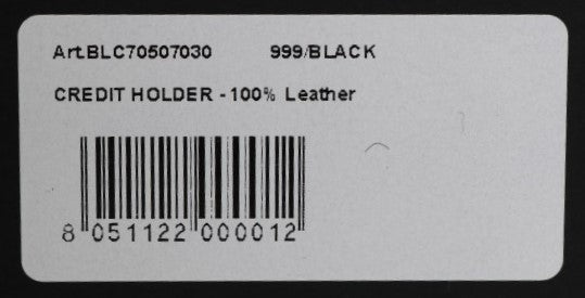 Portefeuille homme en cuir noir de la collection Billionaire Italian Couture