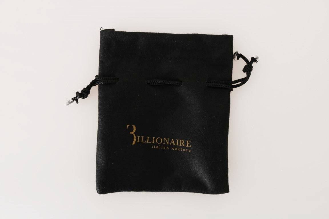 Portefeuille homme en cuir noir de la collection Billionaire Italian Couture