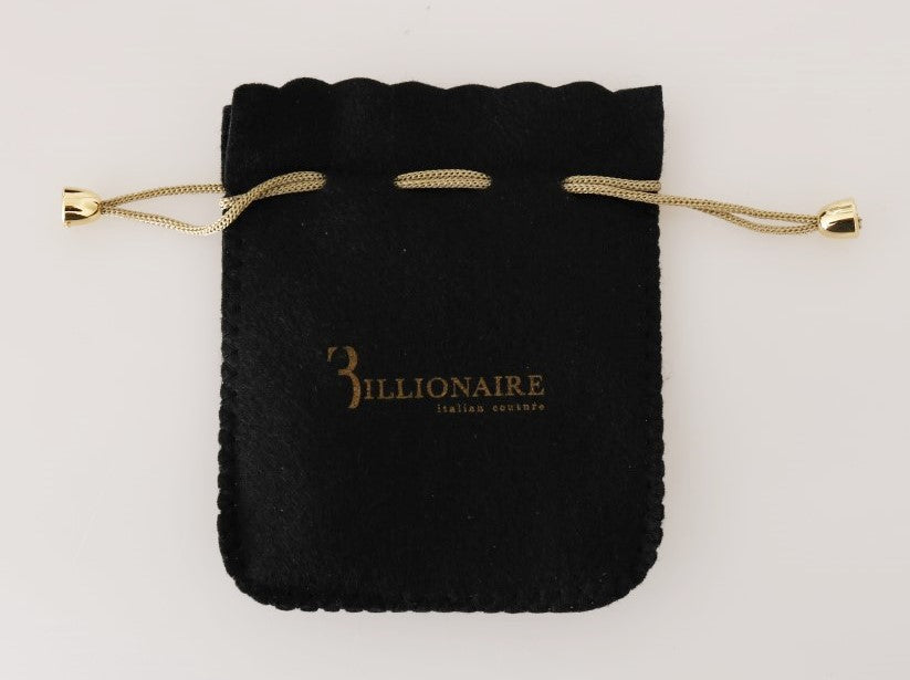 Portefeuille élégant en cuir marron pour homme de la collection Billionaire Italian Couture