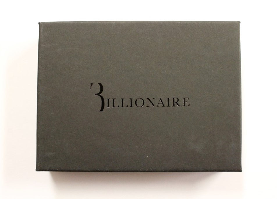 Portefeuille élégant en cuir marron pour homme de la collection Billionaire Italian Couture