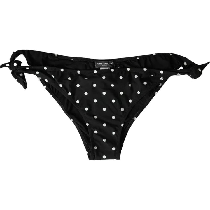 Dolce &amp; Gabbana – Schwarzer Bikini mit Punkten