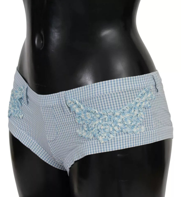 Ermanno Scervino Blaue Strandmode-Unterteile Badeanzug-Shorts