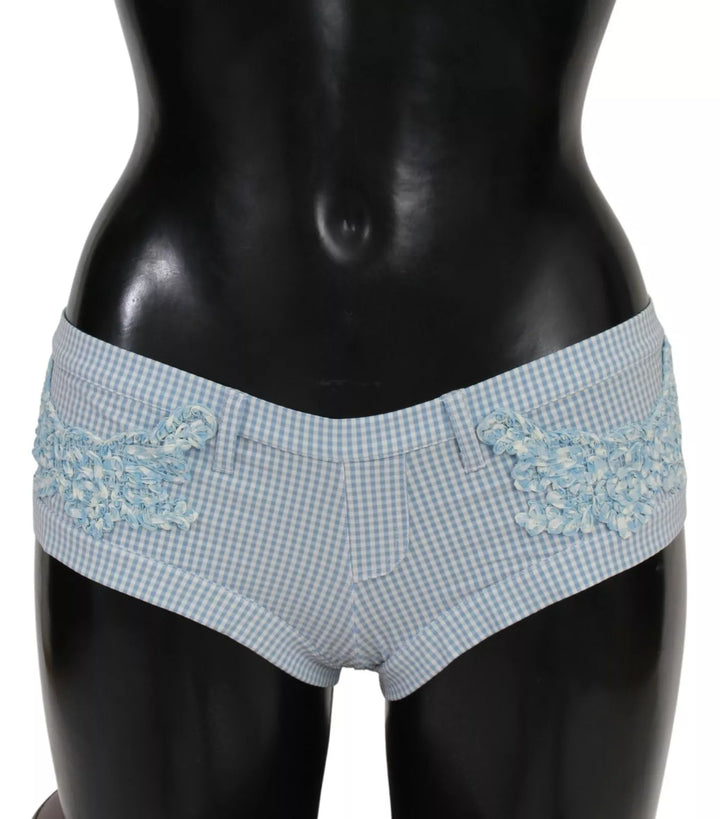 Ermanno Scervino Blaue Strandmode-Unterteile Badeanzug-Shorts