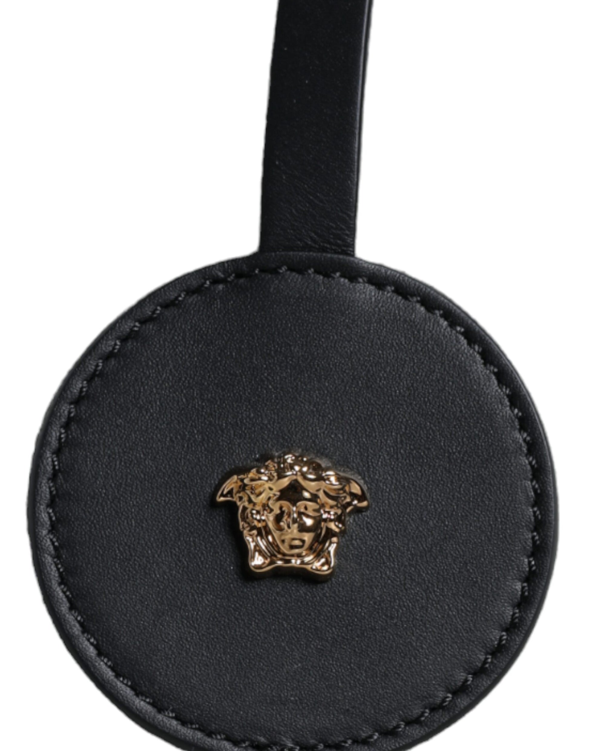 Versace – Weiße Umhängetasche aus Canvas und Leder mit Logo