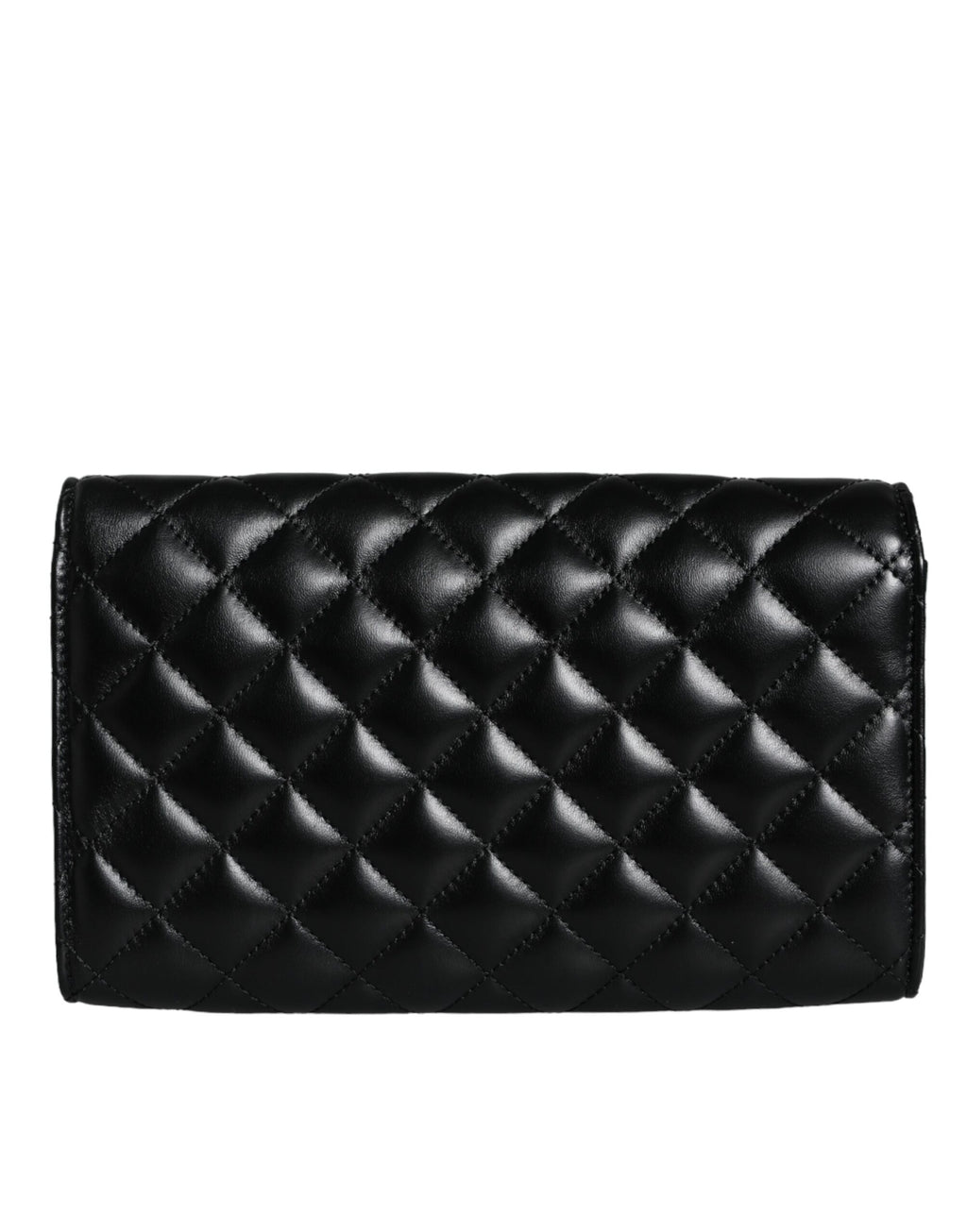 Sac bandoulière Versace en cuir nappa matelassé noir
