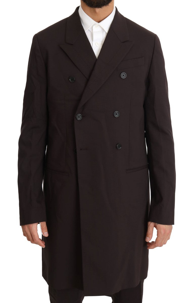 Dolce &amp; Gabbana Eleganter Bordeaux-Zweireiheranzug