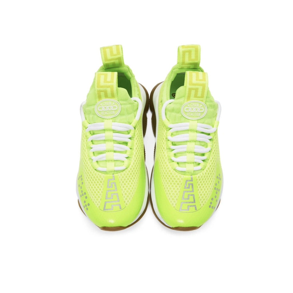 Versace SS19 Neon "Cross Chainer" Sneakers - MEN SHOES - VERSACE - Tluxy New