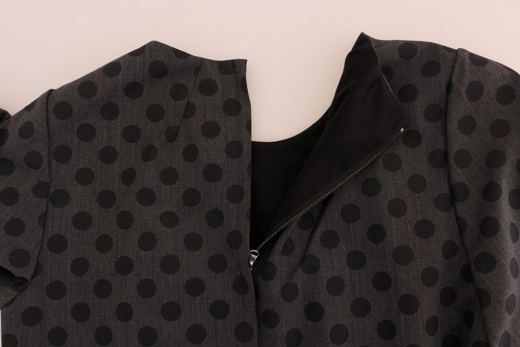 Dolce &amp; Gabbana Elegantes Kleid aus Wollmischung mit Punkten