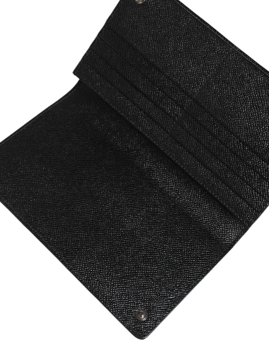 Dolce &amp; Gabbana – Schwarz-graue Umhängetasche aus Leder mit zweifachem Kartenfach und Leopardenmuster
