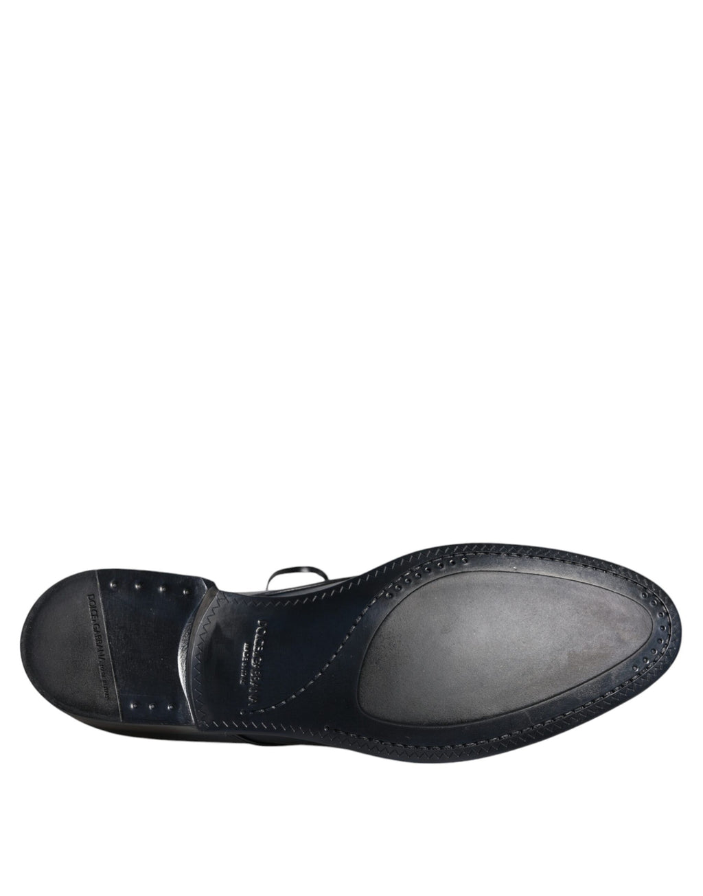 Dolce &amp; Gabbana – Marineblaue Derby-Schuhe aus Leder für formelle Anlässe