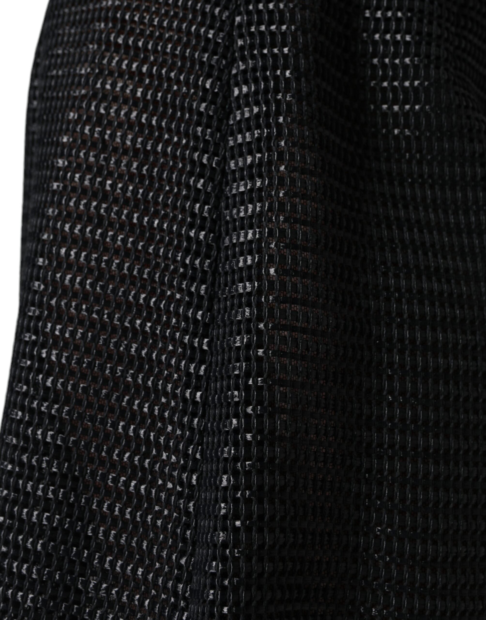 Jupe crayon taille haute en viscose noire Dolce &amp; Gabbana
