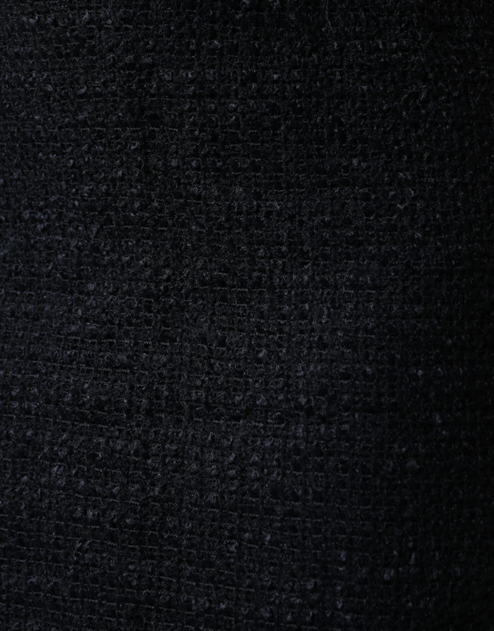 Jupe crayon mi-longue en laine vierge noire Dolce &amp; Gabbana