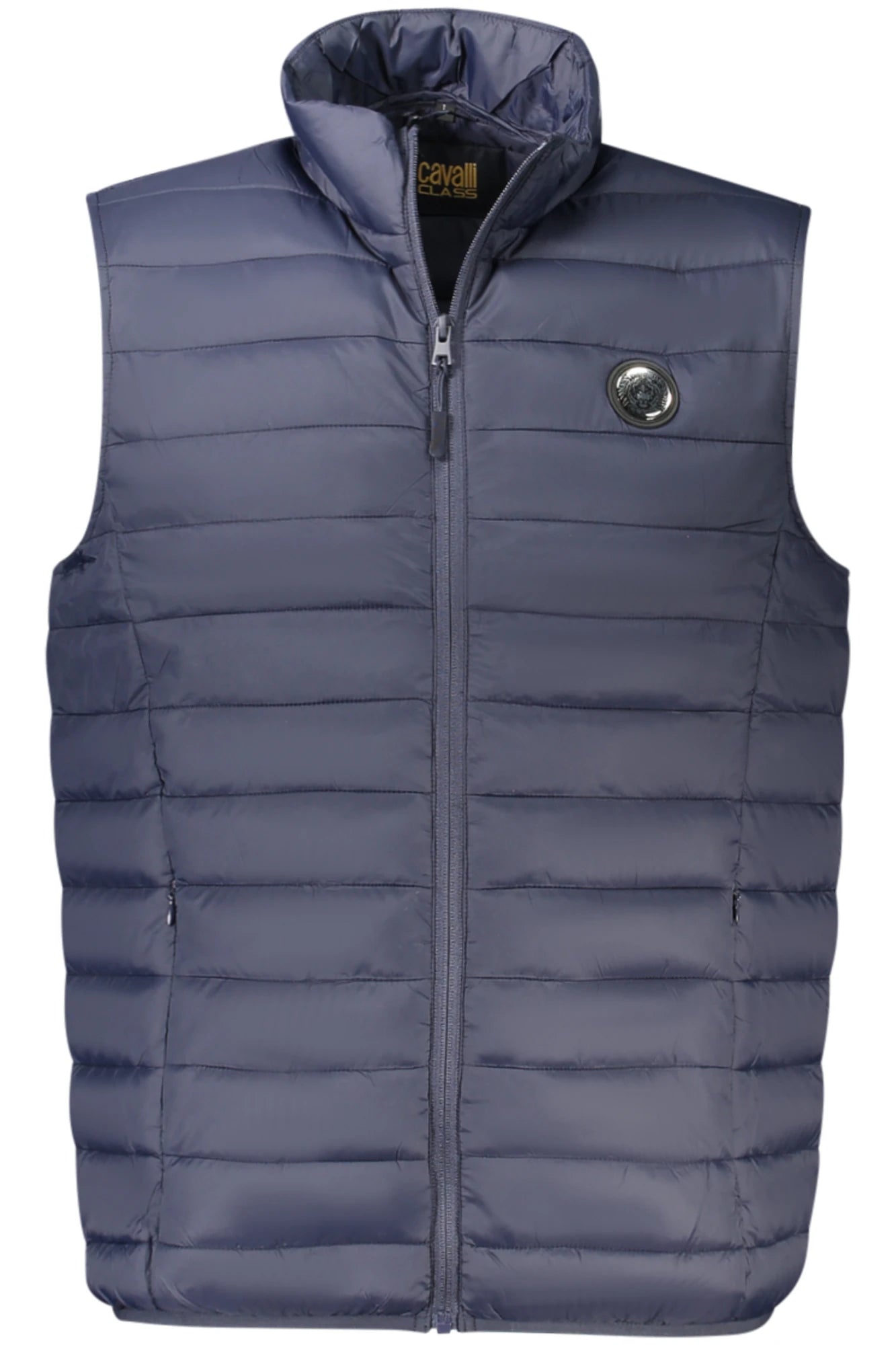 CAVALLI CLASS MEN&#39;S BLUE SLEEVELESS JACKET