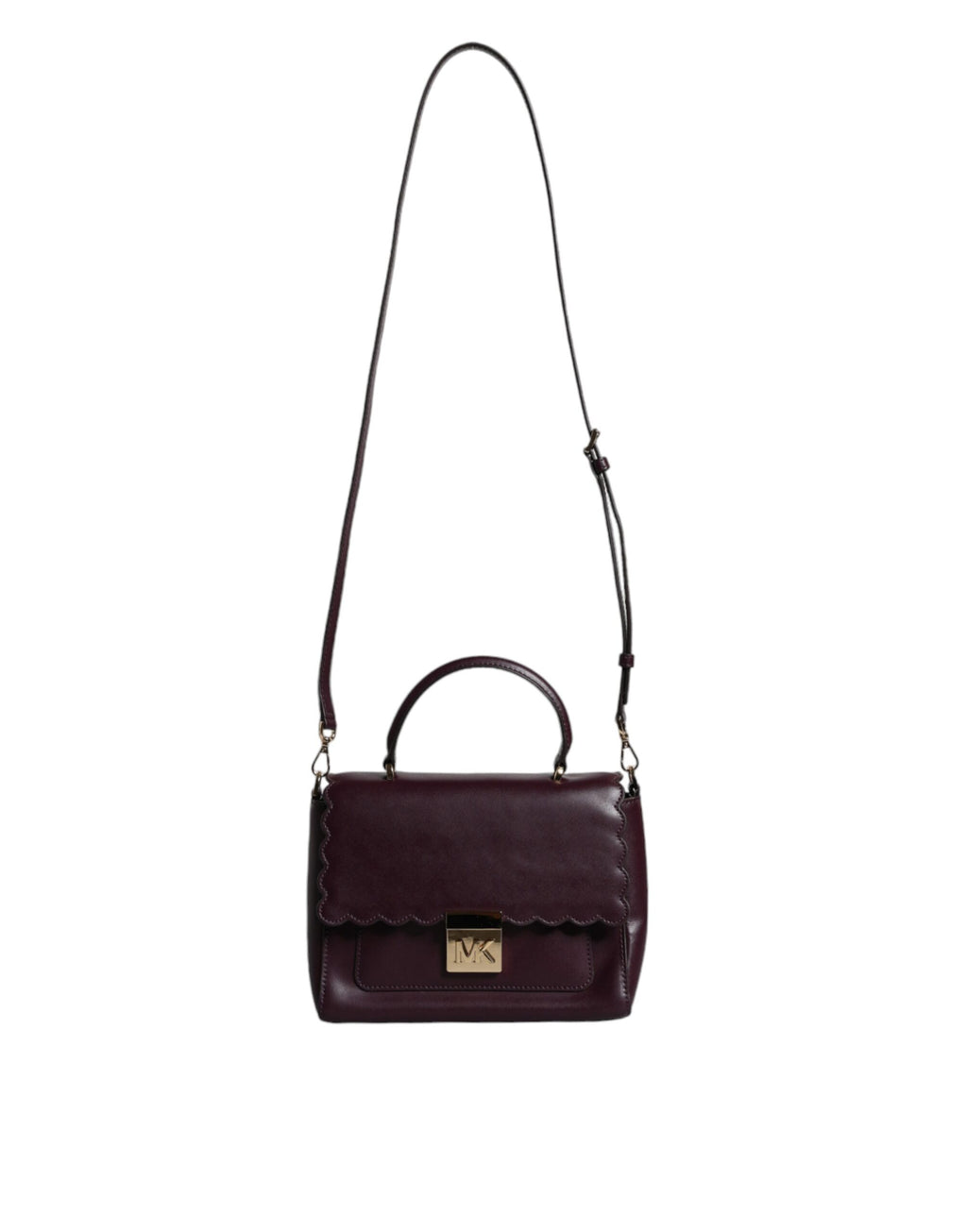 Michael Kors – Umhängetasche „Mindy“ aus lila Leder mit Logo-Schild