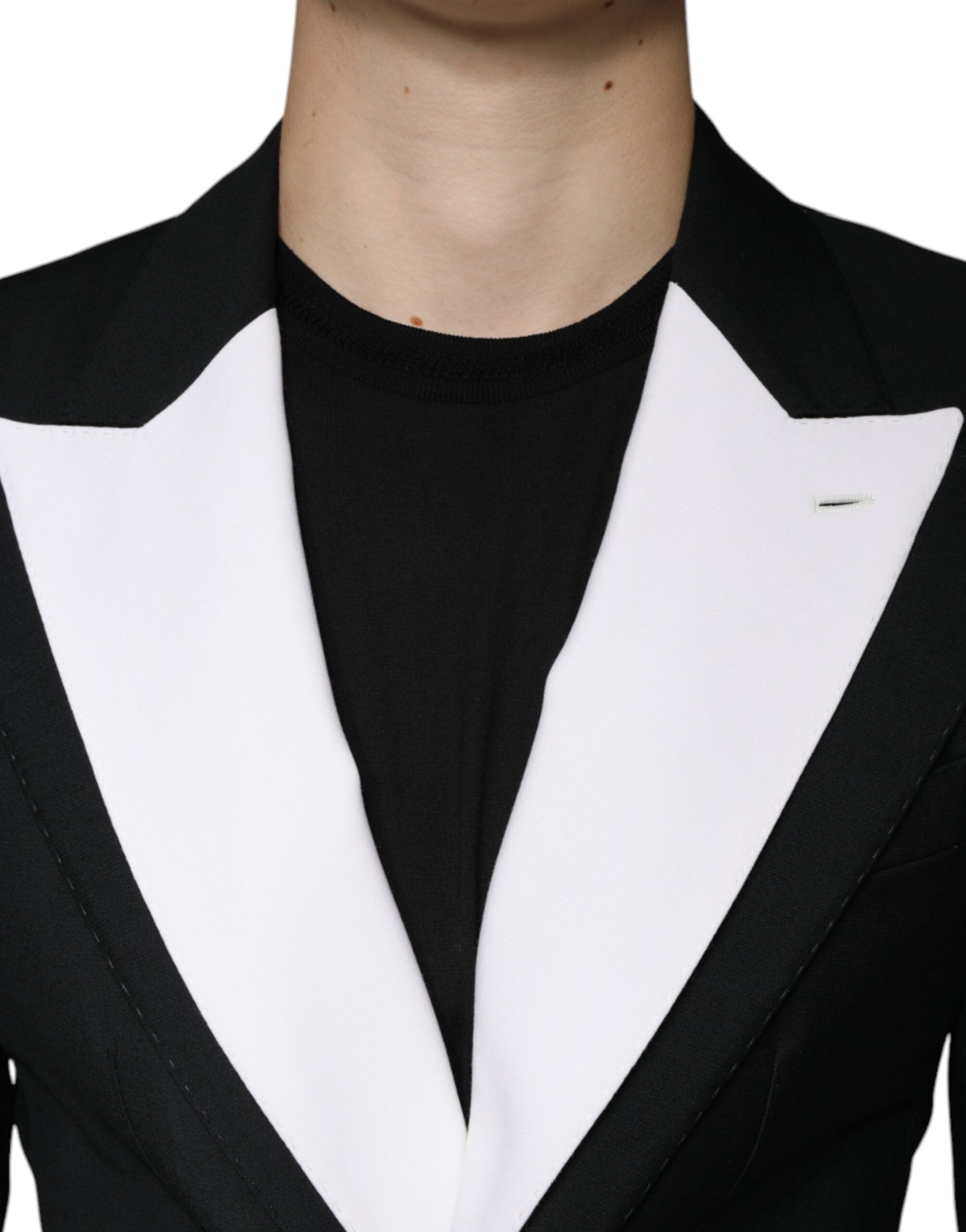 Blazer simple boutonnage noir et blanc Dolce &amp; Gabbana