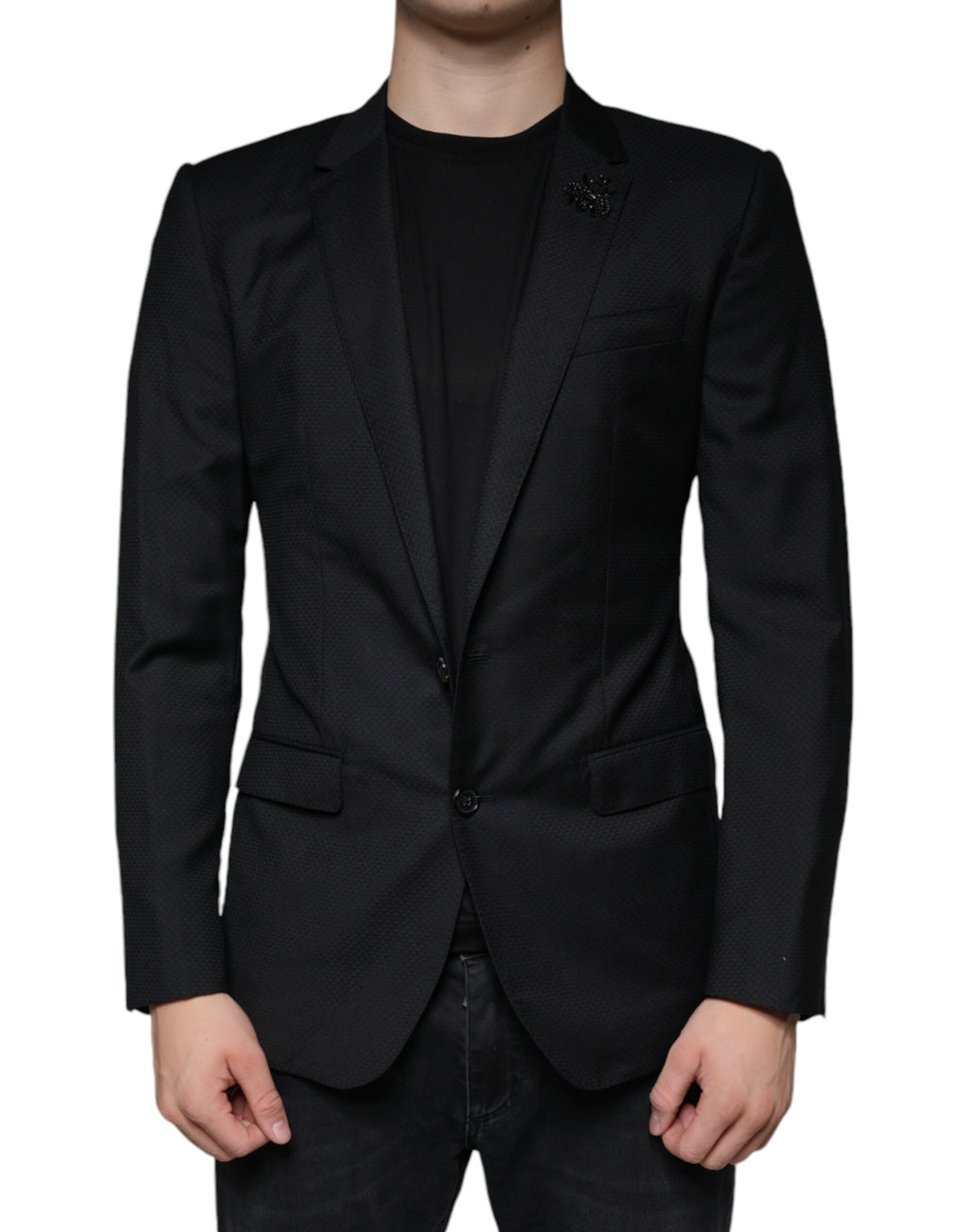 Blazer simple boutonnage Dolce &amp; Gabbana noir MARTINI Bee
