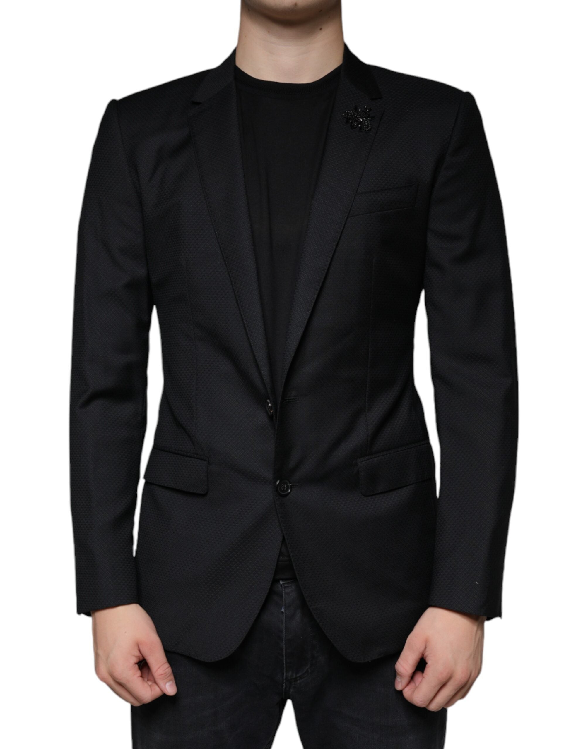 Blazer simple boutonnage Dolce &amp; Gabbana noir MARTINI Bee