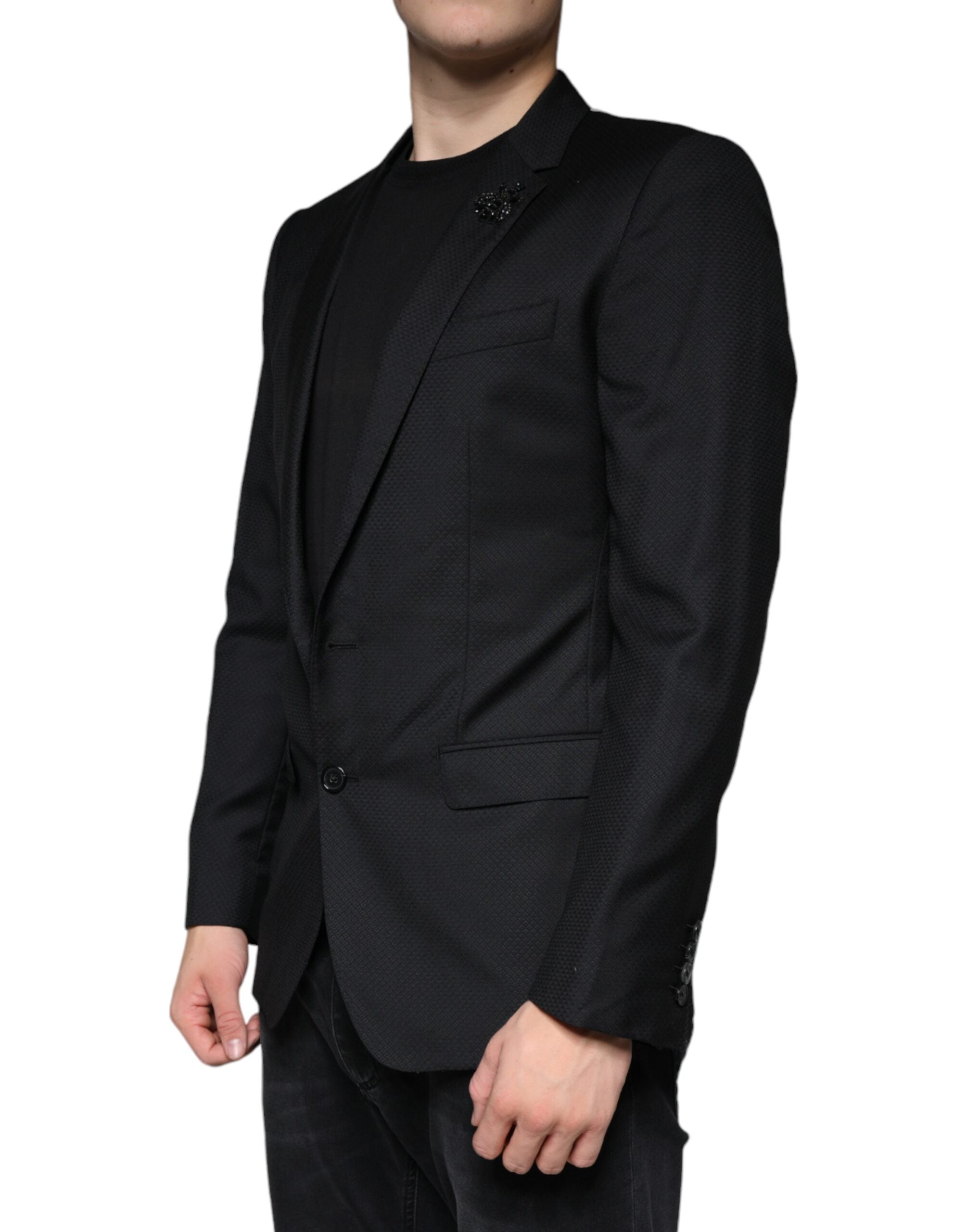Blazer simple boutonnage Dolce &amp; Gabbana noir MARTINI Bee