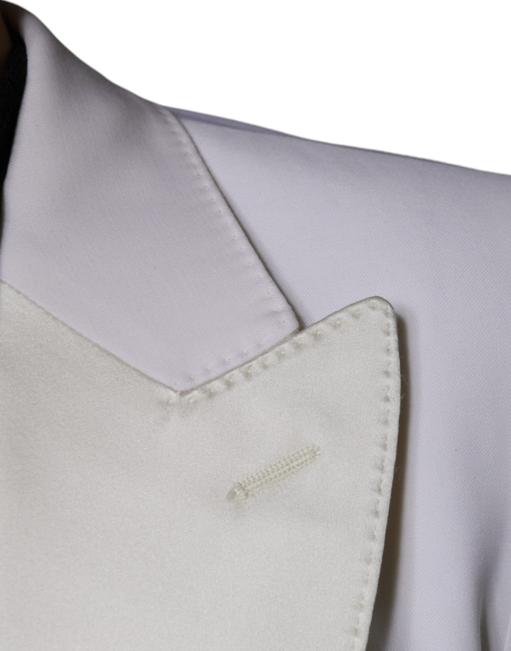 Blazer simple boutonnage en laine blanc cassé Dolce &amp; Gabbana