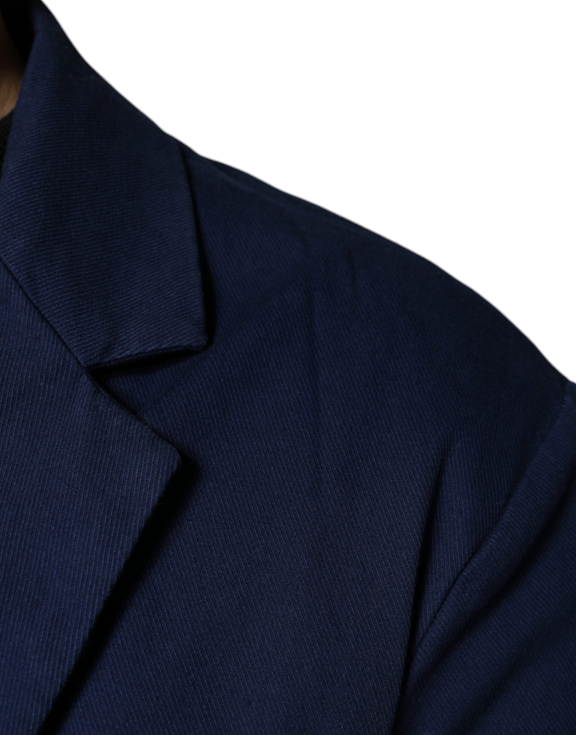 Blazer-manteau simple boutonnage bleu Dolce &amp; Gabbana