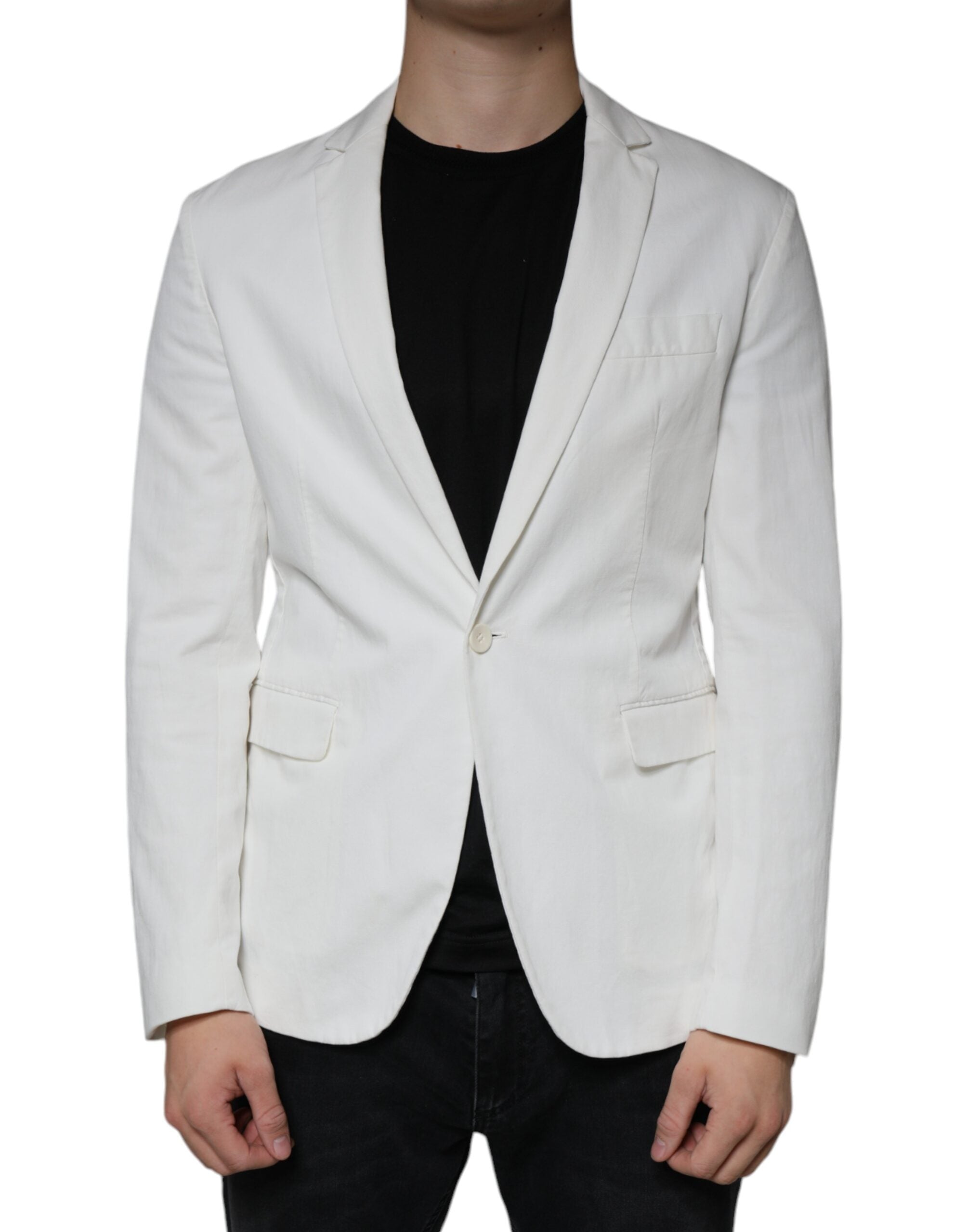 Blazer formel blanc Dondup à simple boutonnage et un bouton