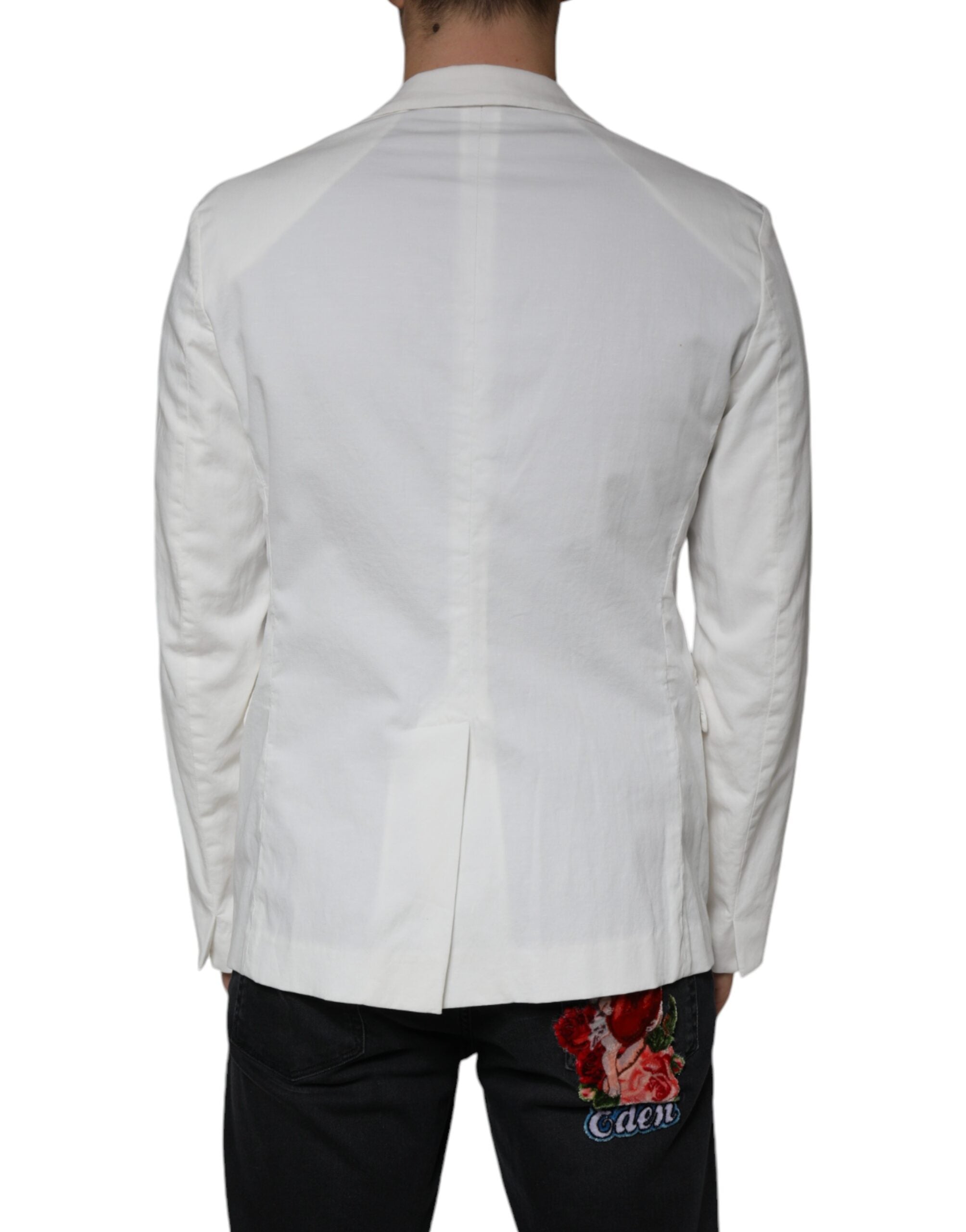Blazer formel blanc Dondup à simple boutonnage et un bouton