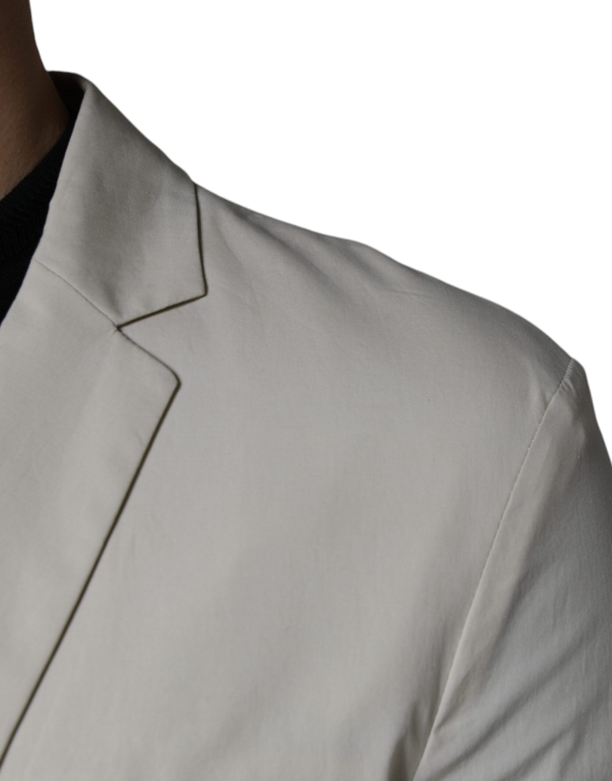 Blazer formel beige à simple boutonnage de Paolo Pecora Milano