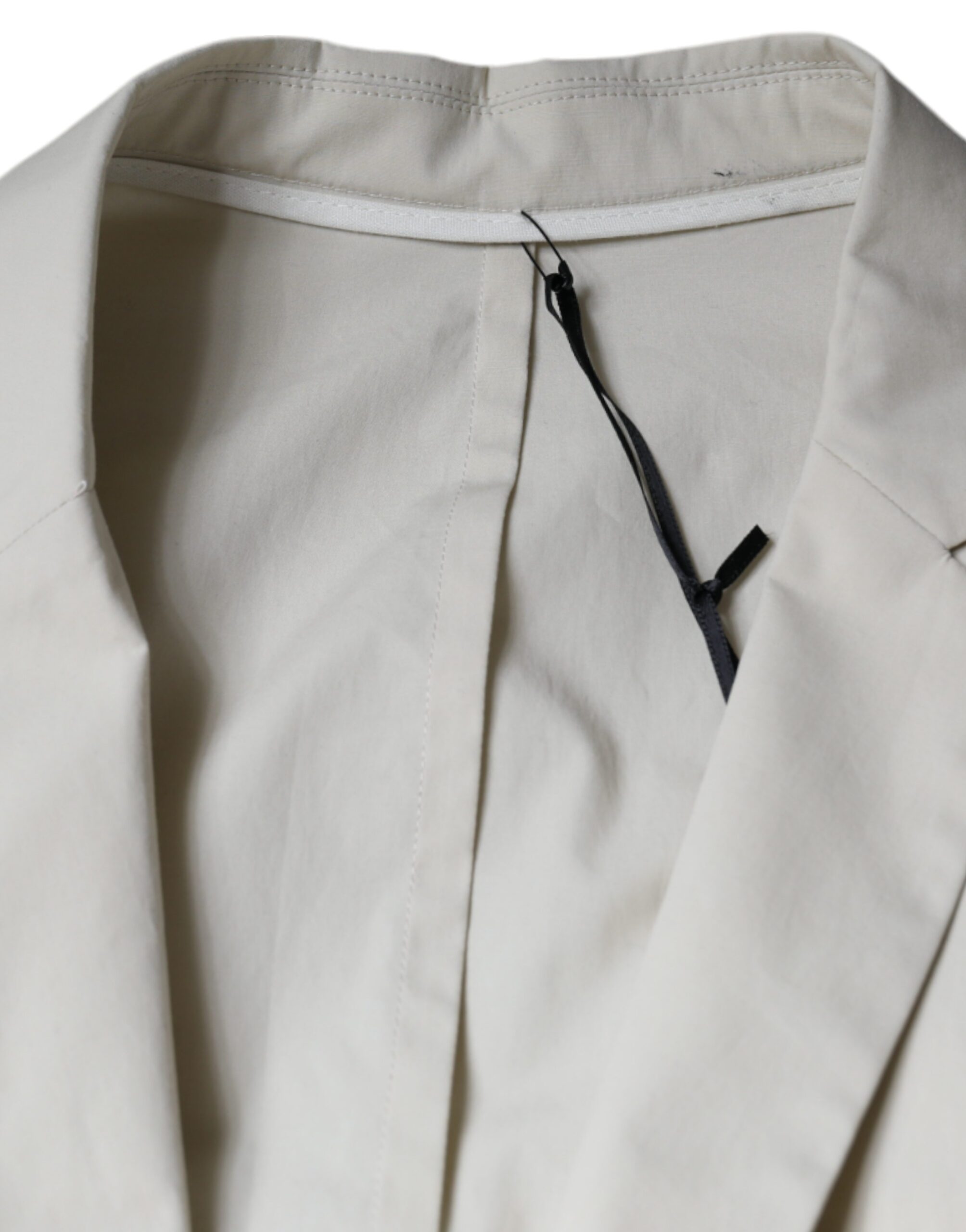 Blazer formel beige à simple boutonnage de Paolo Pecora Milano