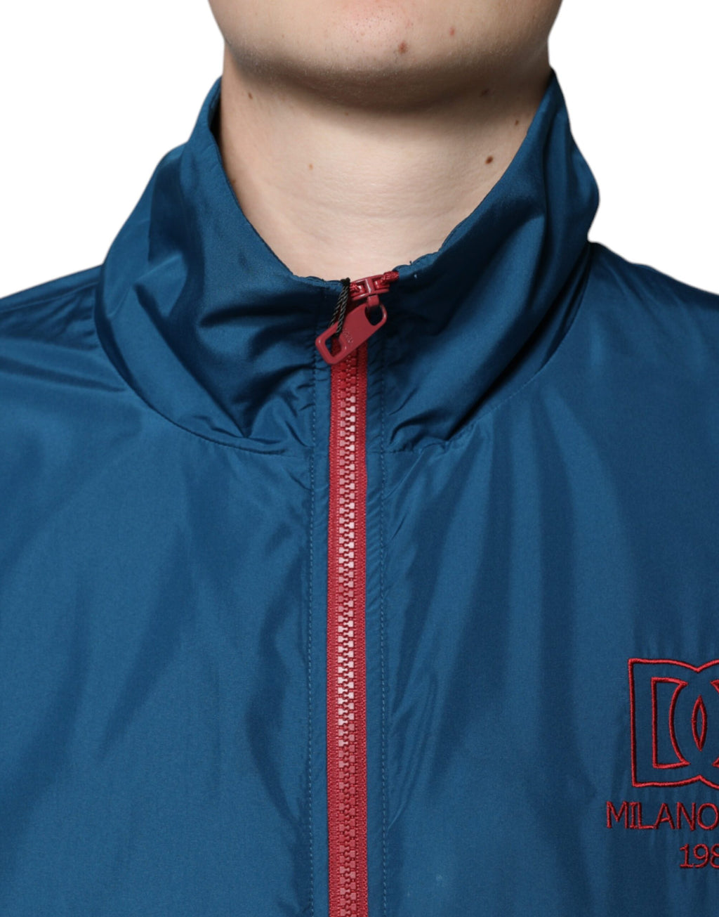 Veste zippée multicolore en polyester Dolce &amp; Gabbana
