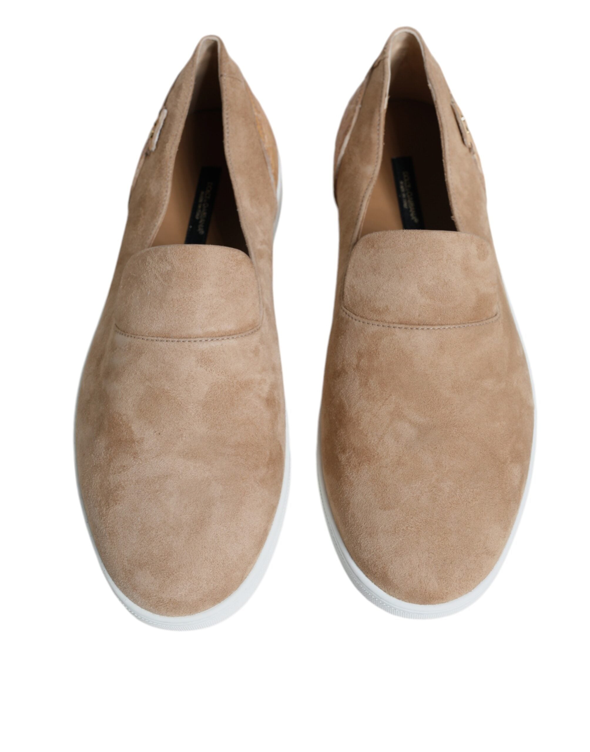 Mocassins et pantoufles Dolce &amp; Gabbana en daim beige Caiman