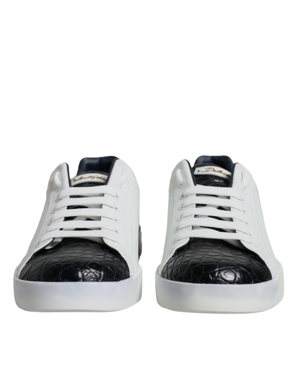 Dolce &amp; Gabbana – Portofino-Sneaker aus weißem Leder mit Logo