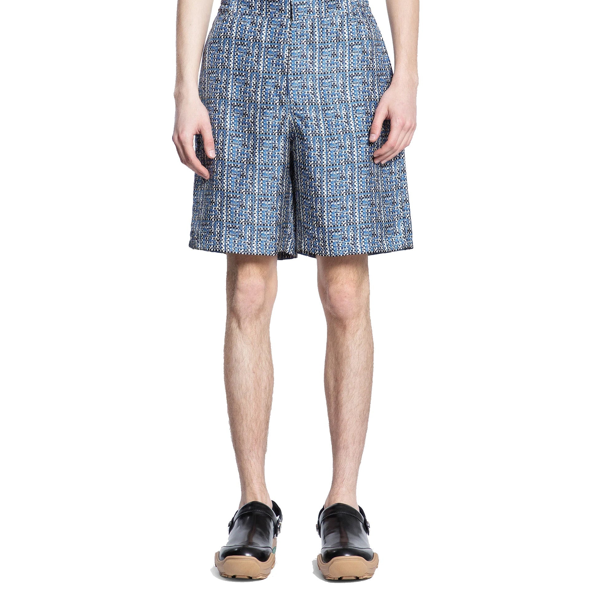 Fendi Printed Silk Shorts
