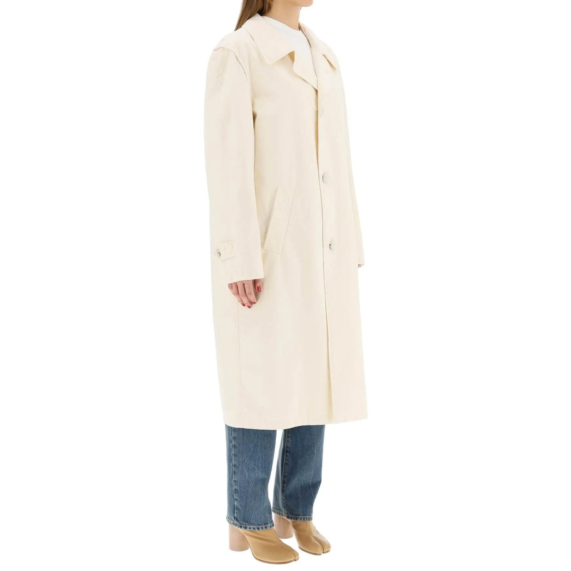 MAISON MARGIELA Cotton Coat White – Siebentaschen