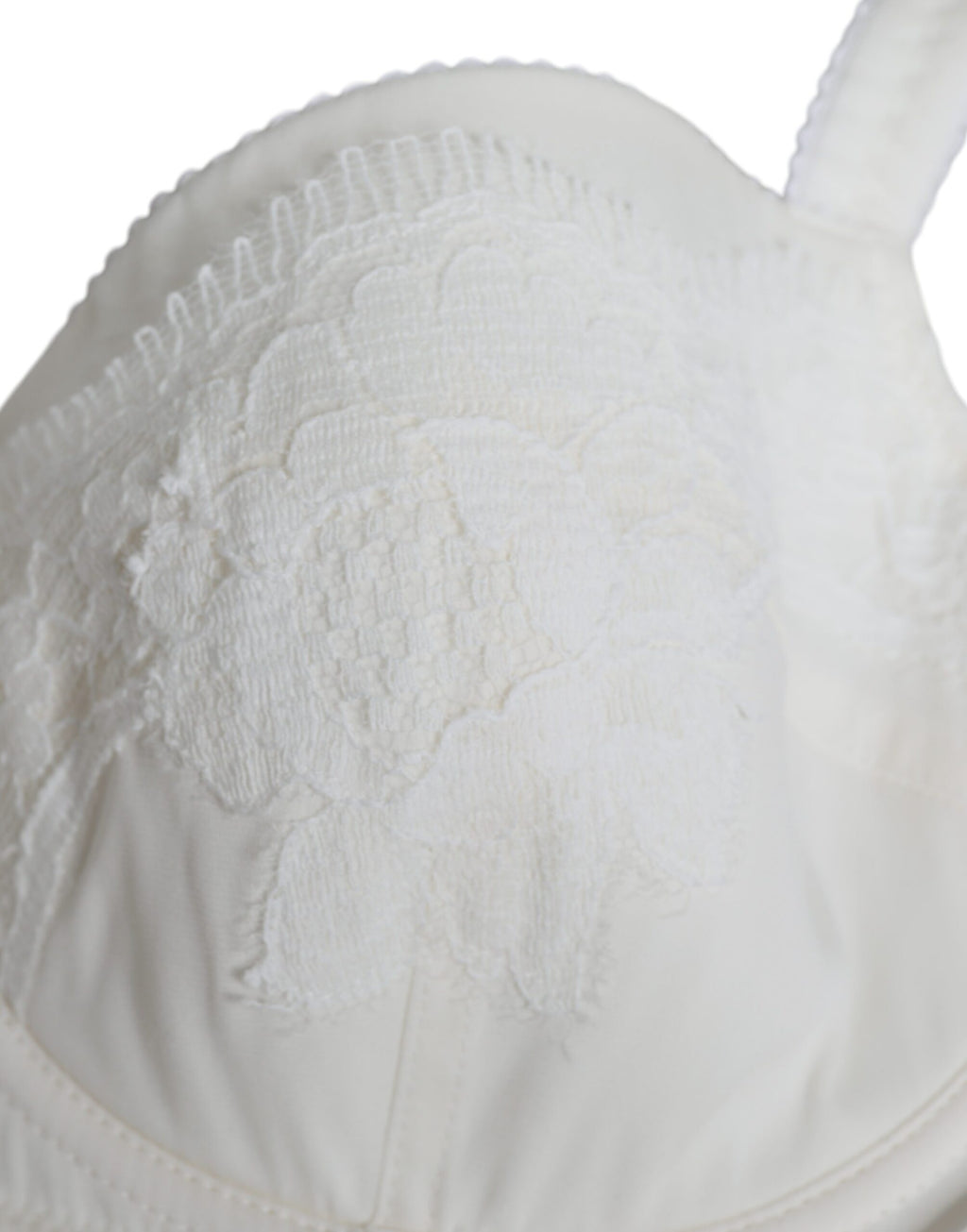 Dolce &amp; Gabbana – Balconette-BH aus Stretch-Seide in Weiß