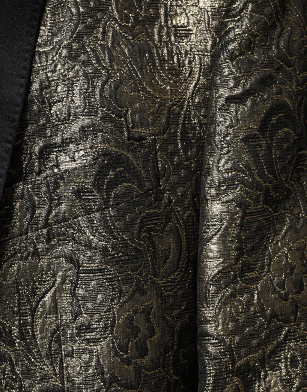 Blazer manteau simple boutonnage en jacquard Dolce &amp; Gabbana Gold SICILIA
