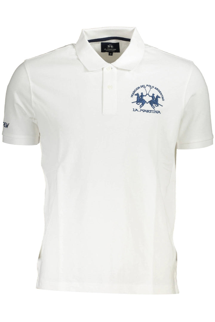 LA MARTINA MEN&#39;S SHORT SLEEVE POLO WHITE