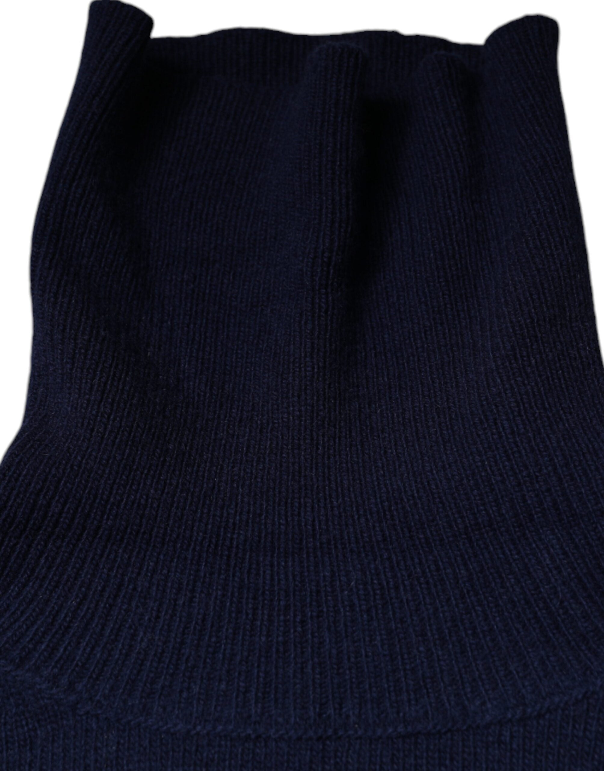 Pull à col roulé en laine bleue Dolce &amp; Gabbana