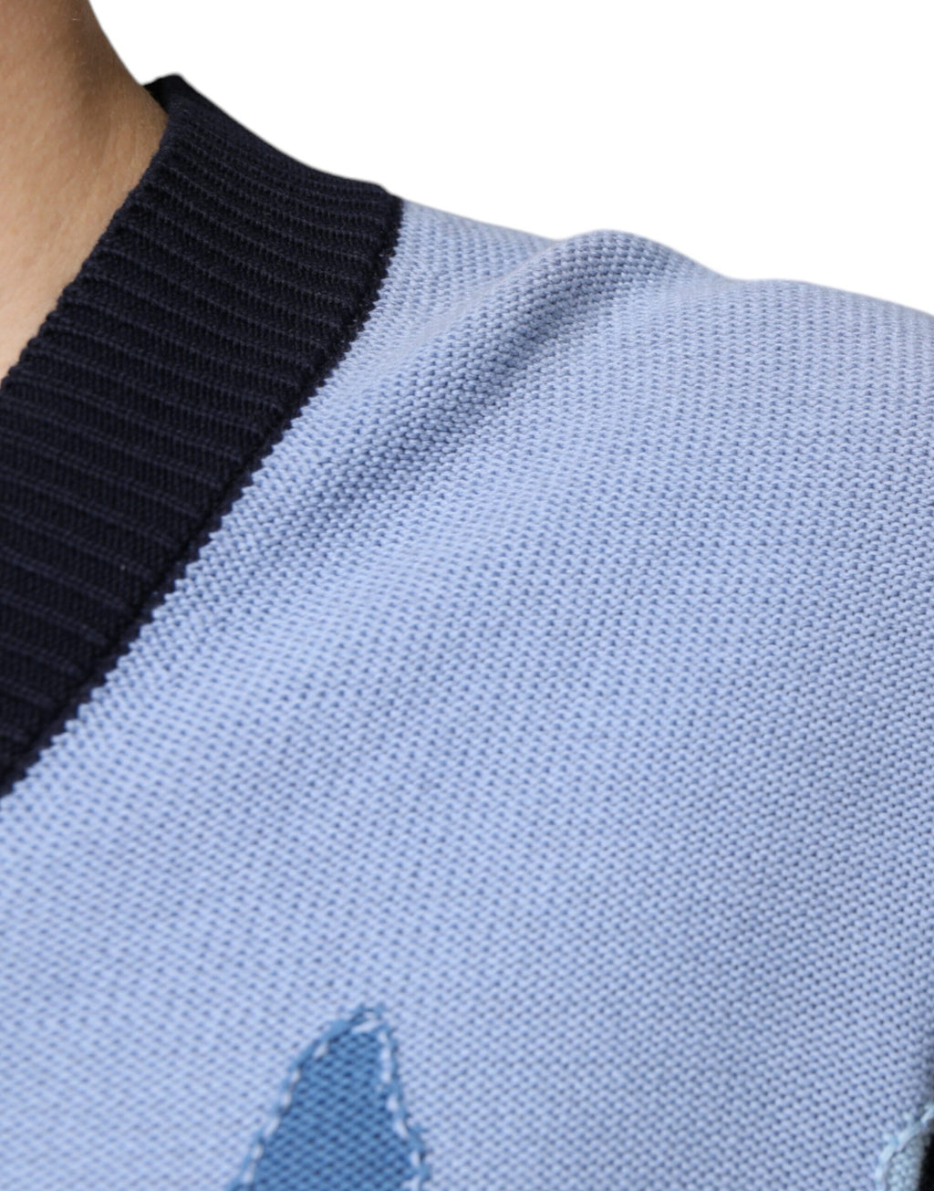 Pull multicolore à manches longues et col en V Ballantyne