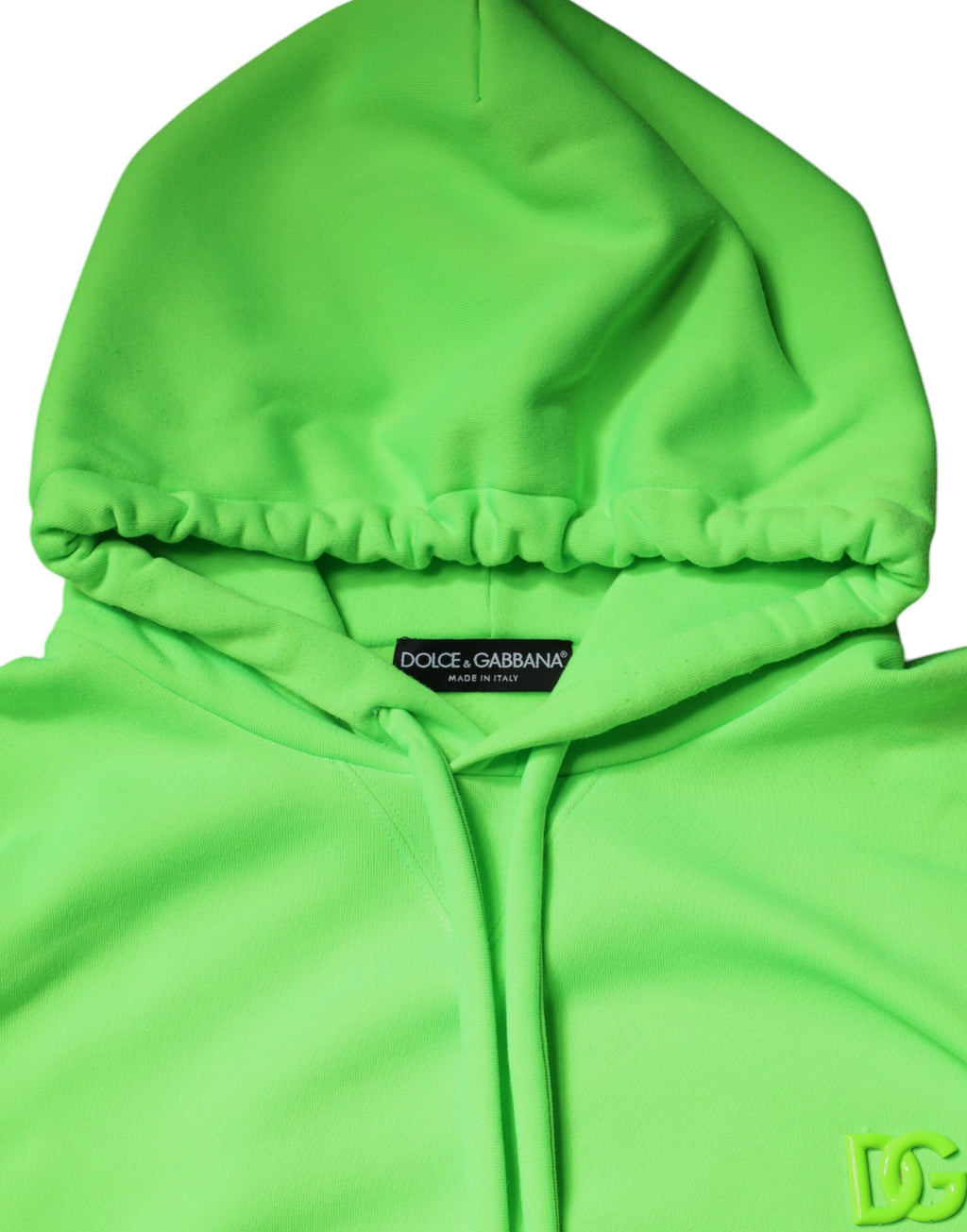 Dolce &amp; Gabbana Grün Logo Kapuzenpullover Herren Sweatshirt Pullover
