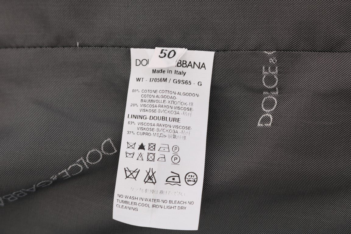 Gilet élégant à rayures grises Dolce &amp; Gabbana