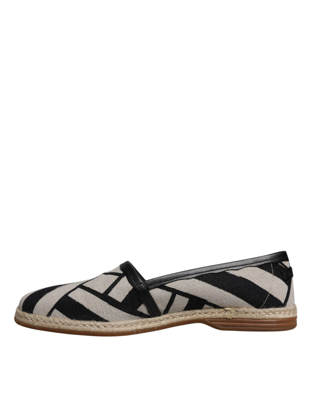 Espadrilles à enfiler Dolce &amp; Gabbana à rayures noires et blanches